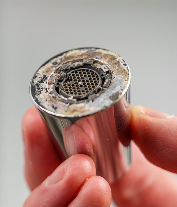 Faucet Aerator With Lime Scale